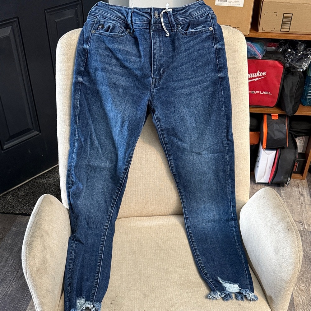 KanCan Dark Blue Ankle Jeans
